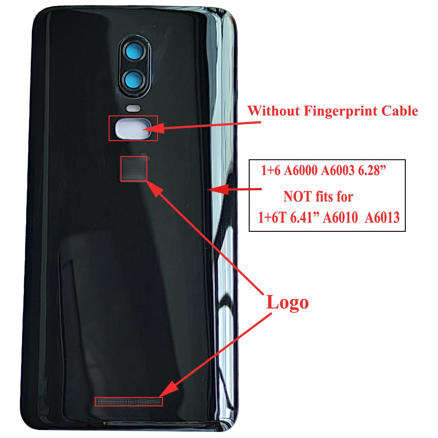 Amazon.com: ubrokeifixit for Oneplus 6 Rear Panel Back Glass Door